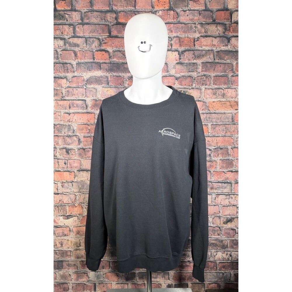 Aerospace Xl Black Crewneck Gildan